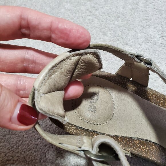 TEVA Ysidro Universal Strappy Wedge Sandals Leather Cork Taupe Brown Women's 9 - Picture 4 of 12